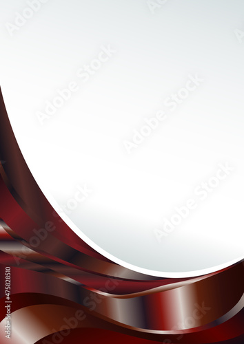 Dark Red Vertical Wave Business Presentation Design
