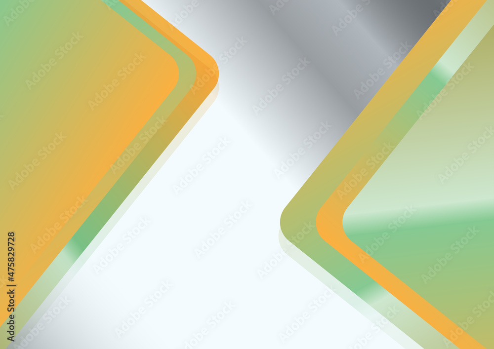 Orange and Green Background Template with Space for Your Text ...