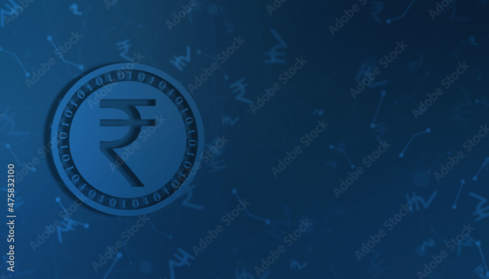Growth of Indian stock market, Stock market Business graph. Abstract finance background, Stock market chart, Indian Rupee symbol on financial Background Growth of Indian stock market, Stock market Business graph. Abstract finance background, Stock market chart, Indian Rupee symbol on financial Background