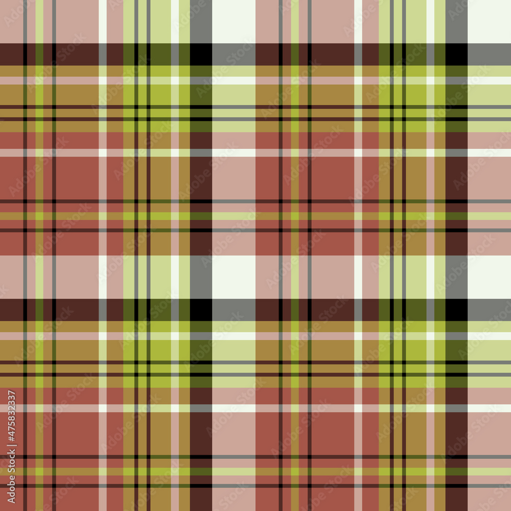 Seamless pattern in glorious red-brown, green and black colors for plaid, fabric, textile, clothes, tablecloth and other things. Vector image. Seamless pattern in glorious red-brown, green and black colors for plaid, fabric, textile, clothes, tablecloth and other things. Vector image.