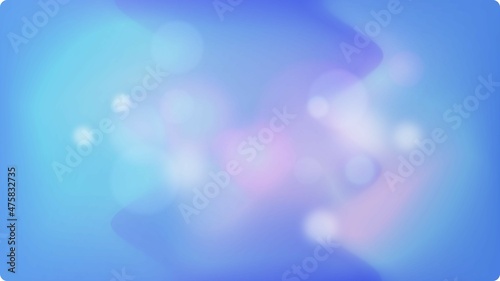 Hologram Blue gradient and bokeh lights, in shifted lights 