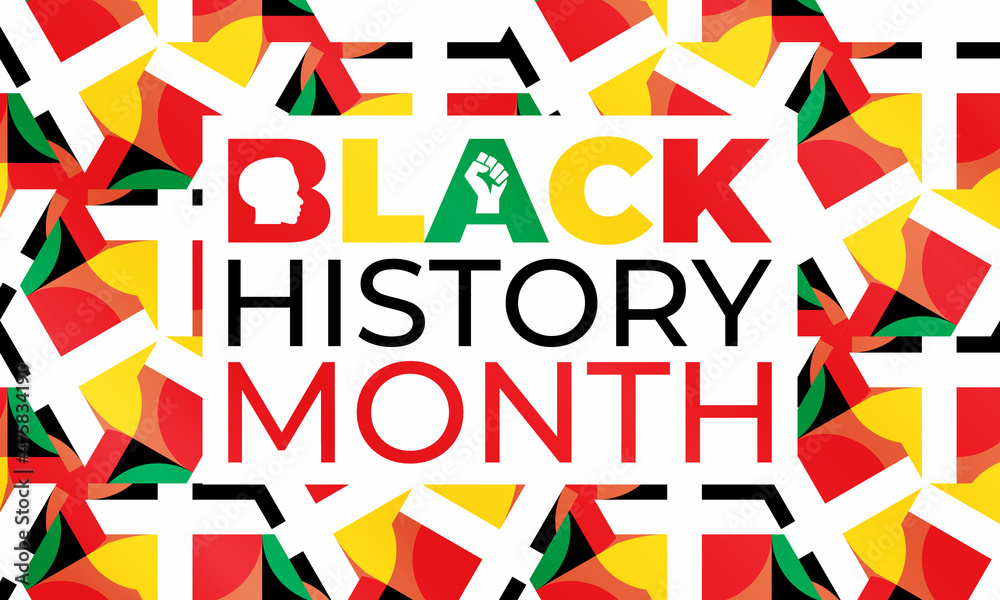 Black History Month. Celebrated annually in February in the USA and Canada, October in Great Britain . Background, poster, greeting card, banner design. Black History Month. Celebrated annually in February in the USA and Canada, October in Great Britain . Background, poster, greeting card, banner design.
