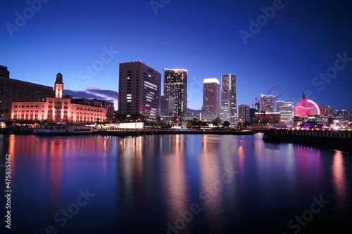 横浜みなとみらいの夜景