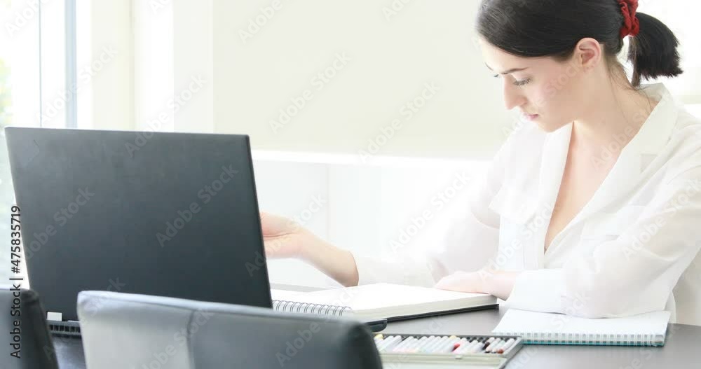business woman projecting a new product or idea business woman projecting a new product or idea
