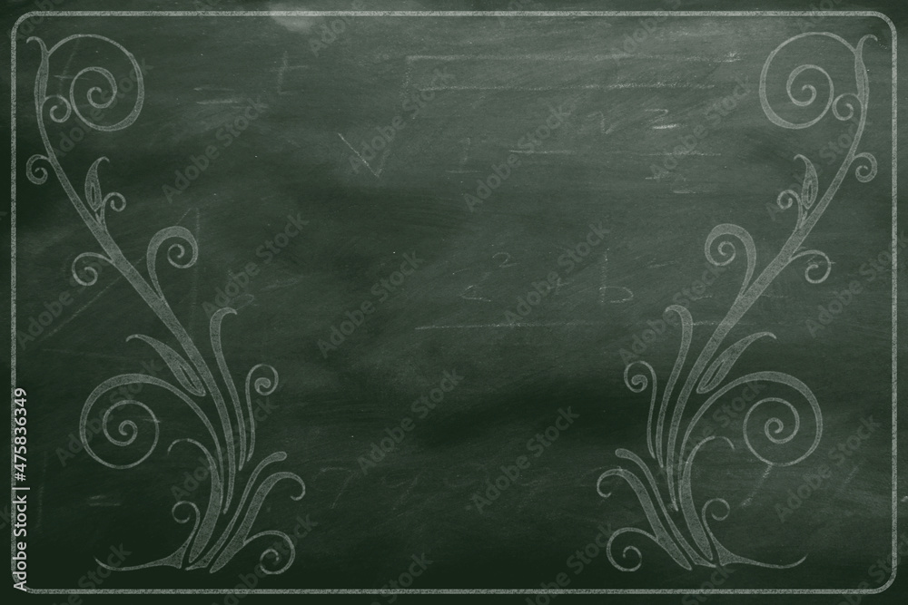 Blank Chalkboard Background Stock Illustration | Adobe Stock