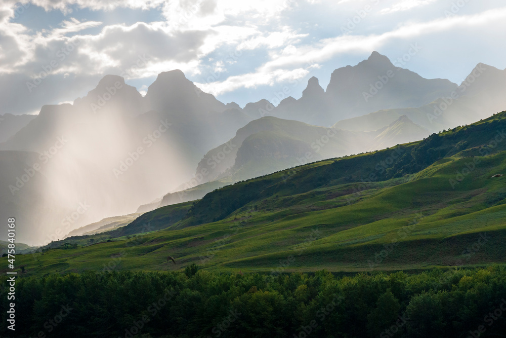 Fototapeta premium landscape with clouds