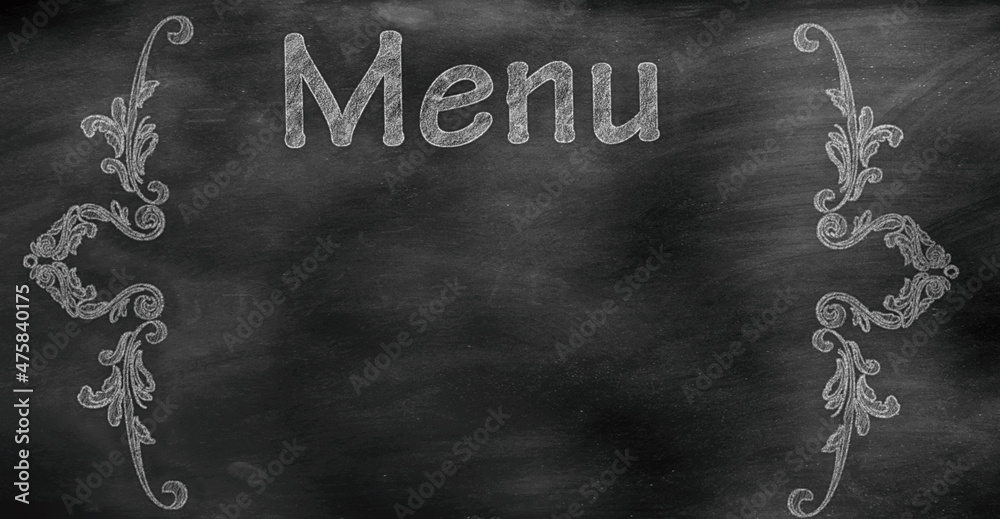 Chalkboard Menu Background Stock Illustration | Adobe Stock