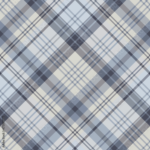 Seamless pattern in awesome gray colors for plaid, fabric, textile, clothes, tablecloth and other things. Vector image. 2