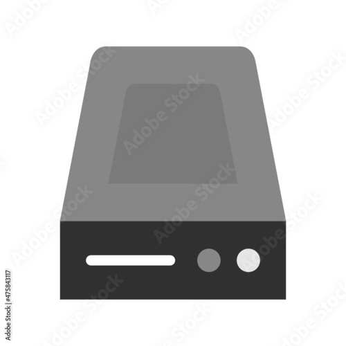 Hood Flat Grey Scale Vector Icon Design