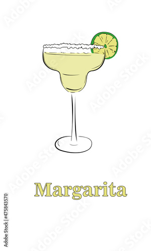 Wallpaper Mural Margarita drink graphic vector Torontodigital.ca