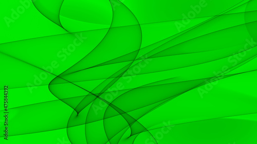 Hintergrund abstrakt 8K grün schwarz hellgrün dunkelgrün Wellen Linien Kurven Verlauf