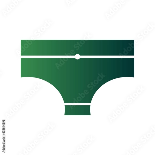 Underwear Glyph Gradient Vector Icon Design