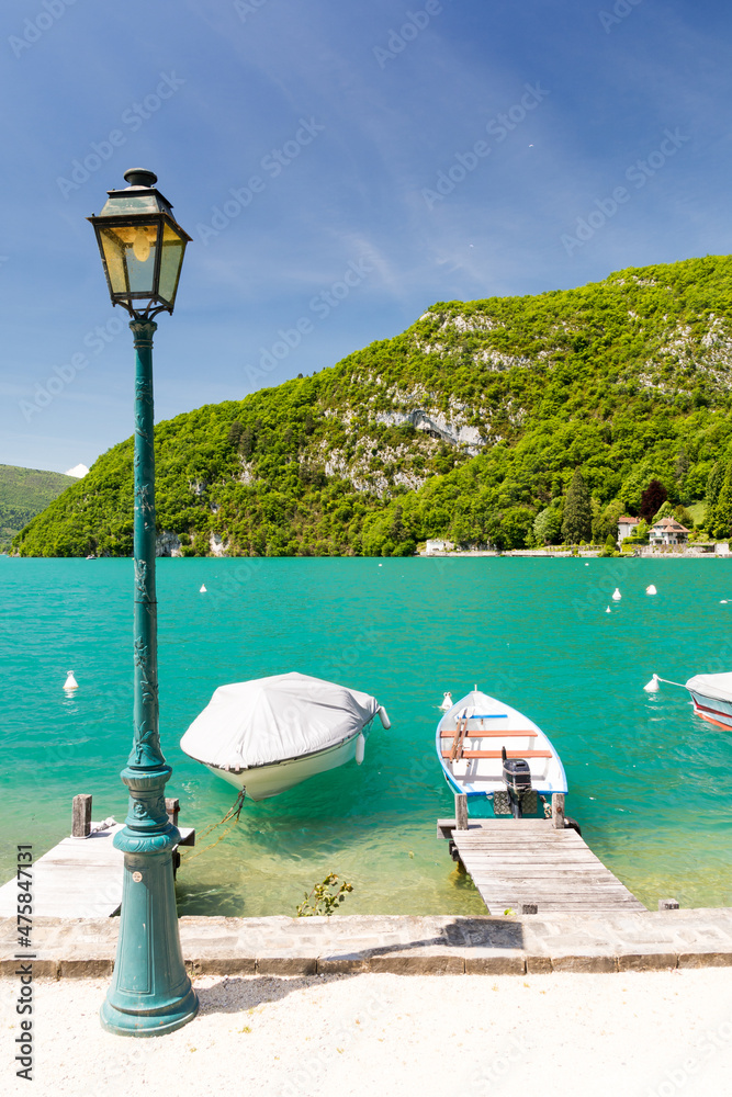 amazing lake Annecy in Talloires in France