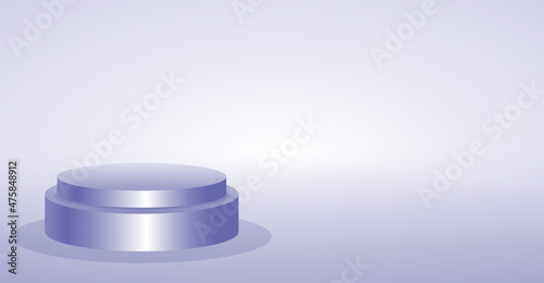 Vector background with podium in a trend color very peri