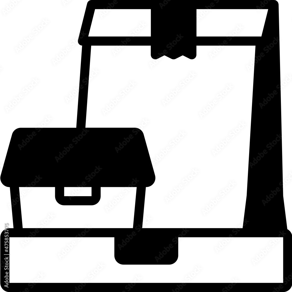 food delivery solid line icon food delivery solid line icon