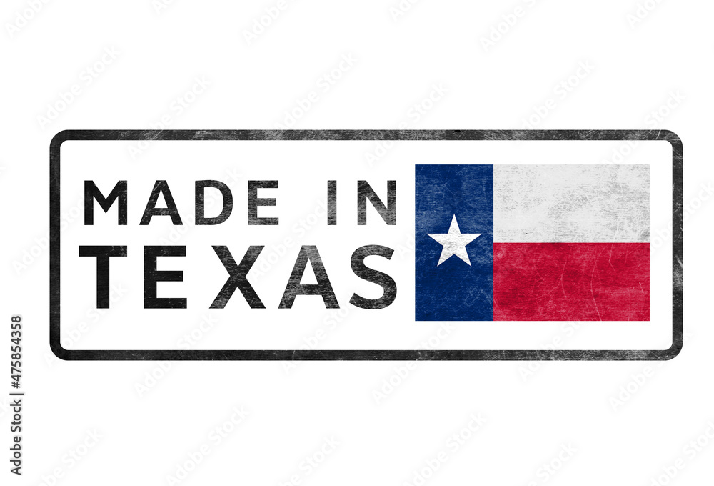 Fototapeta premium Made in Texas - quality label