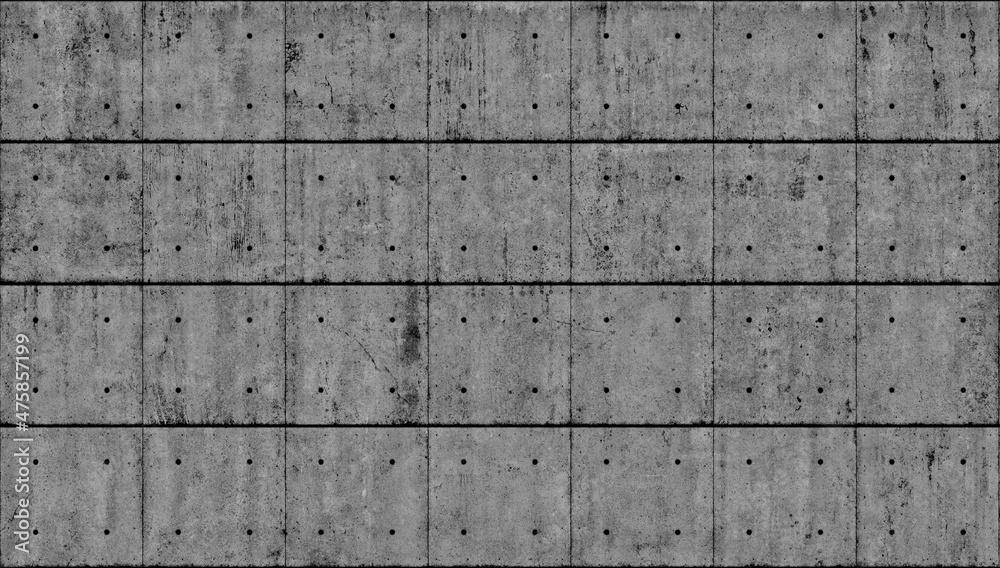 Naklejka premium Textured gray concrete wall background, minimalist contemporary wall pattern design