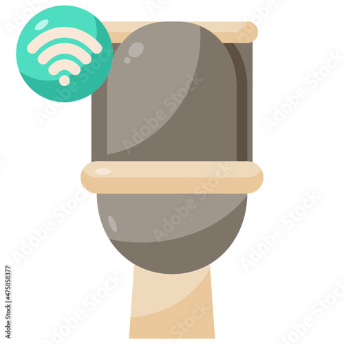 toilet flat icon