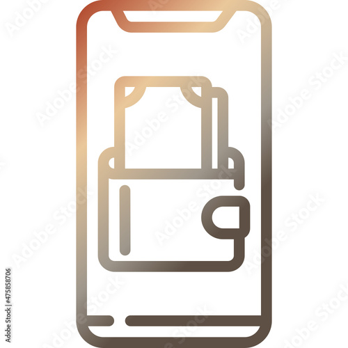 wallet gradient icon