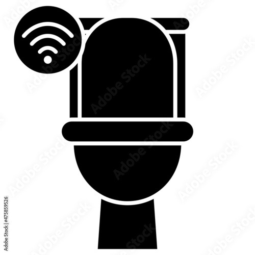 toilet solid icon