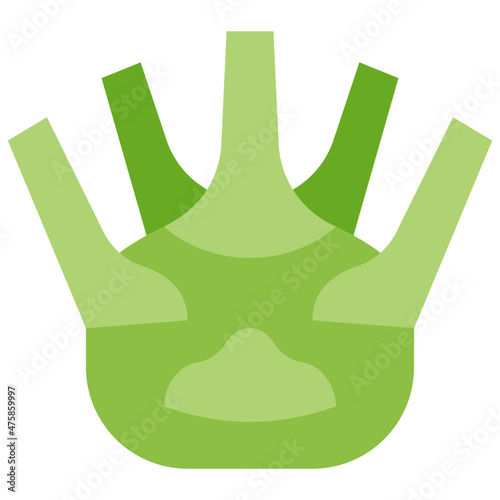 kohlrabi flat icon