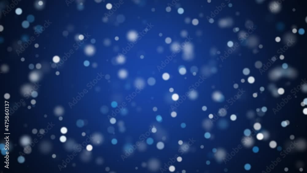 christmas light circles particles blue loop