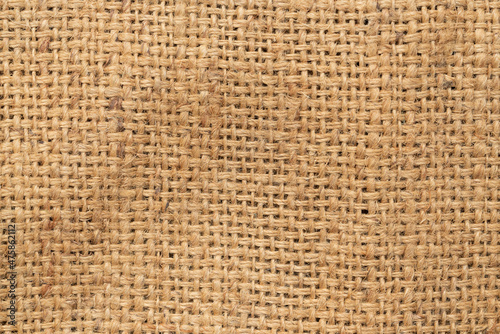 Natural brown color sackcloth textured for background  close up