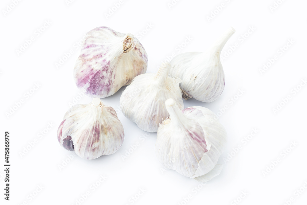 Obraz premium Garlic on a white background. Garlic isolated.