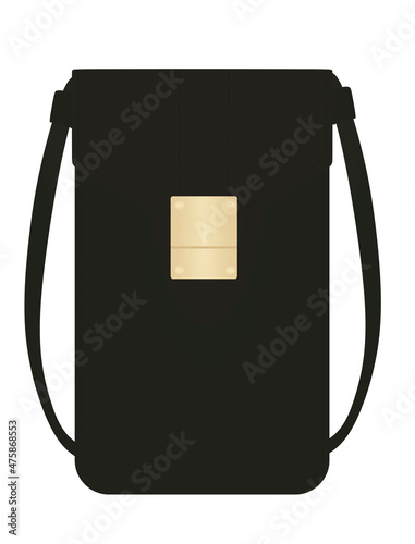 Small cross body bag. vector