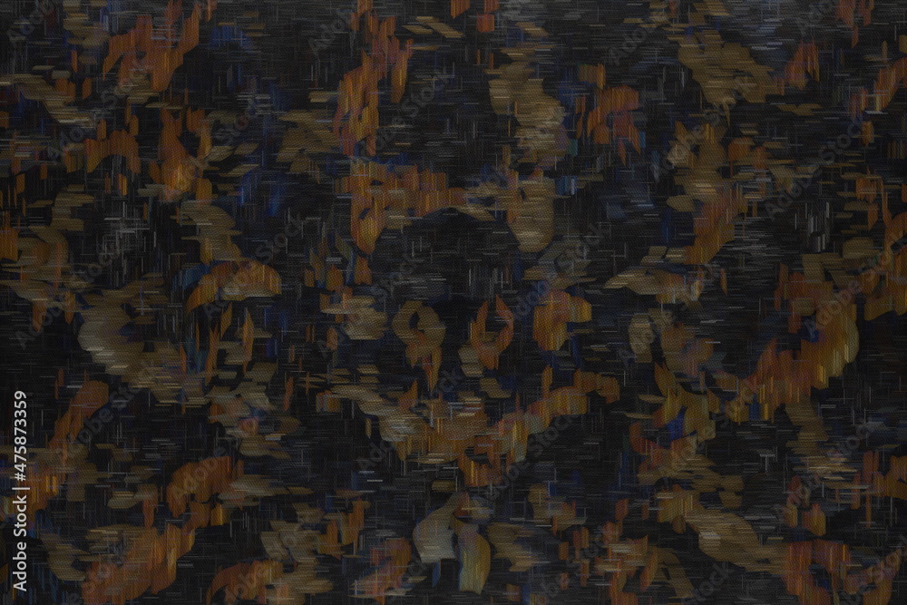 Naklejka premium dark abstract 3d background, carpet weaving, marble streaks, interesting texture