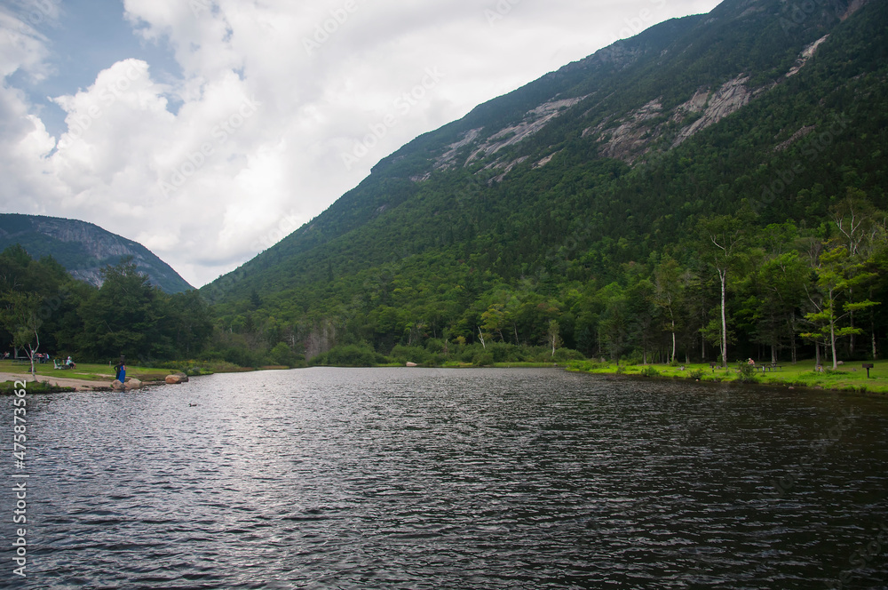 willey pond in crawford notch new hampshire