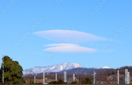Clouds of interesting shape over the Caucasus mountains. © Николай Немчанинов