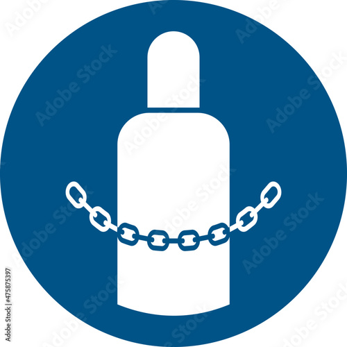 ISO 7010 M046 Secure gas cylinders