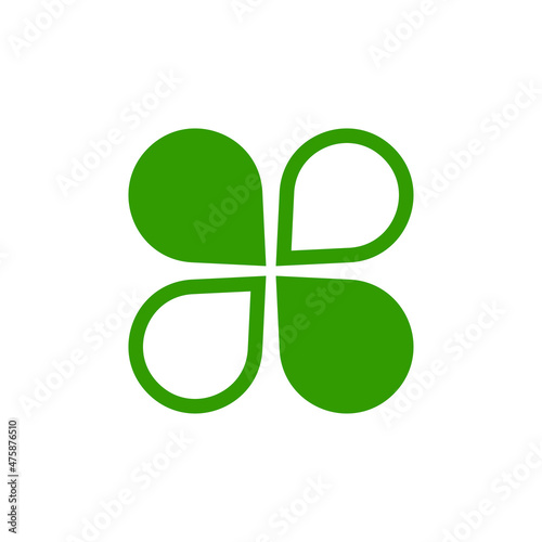 clover logo icon design template vector