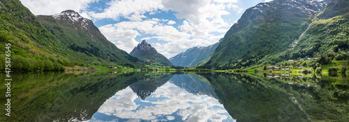 Bergheimsvatnet in Gloppen  Sogn og Fjordane  Norway 