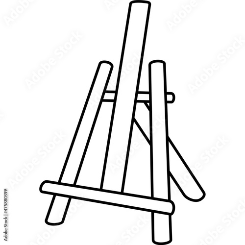 Foldable tabletop easel