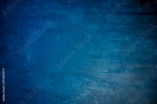 Blue textured canvas background. Painted background.