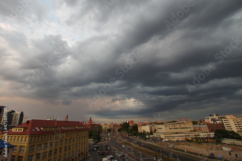 cloudy sky in wrocław