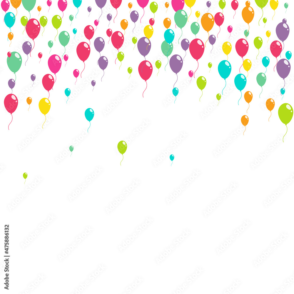 Cute Decoration Ballon Vector White Background. Cute Decoration Ballon Vector White Background.