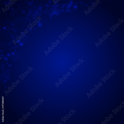 Silver Stars Vector Blue Background. Shiny
