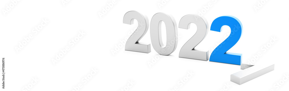 Happy New Year Background. Start to 2022. 3D illustration Happy New Year Background. Start to 2022. 3D illustration