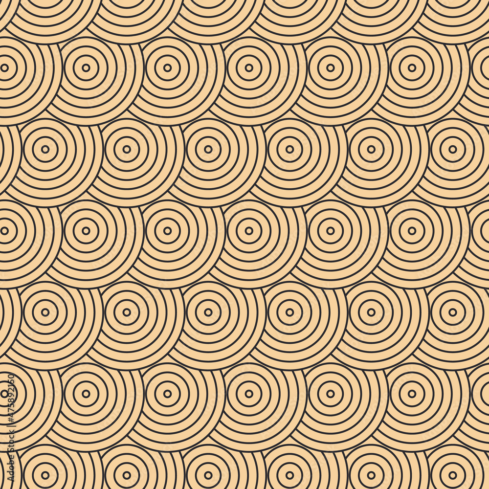 Modern vector pattern in Japanese style. Geometric black patterns on a gold background, circles in the sand. Modern illustrations for wallpapers, flyers, covers, banners, minimalistic ornaments Modern vector pattern in Japanese style. Geometric black patterns on a gold background, circles in the sand. Modern illustrations for wallpapers, flyers, covers, banners, minimalistic ornaments
