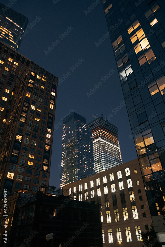 Panoramic view of Architecture Building iluminated with numerous lights. Vertical view.
Panoramic view of Architecture Building iluminated with numerous lights. Vertical view.