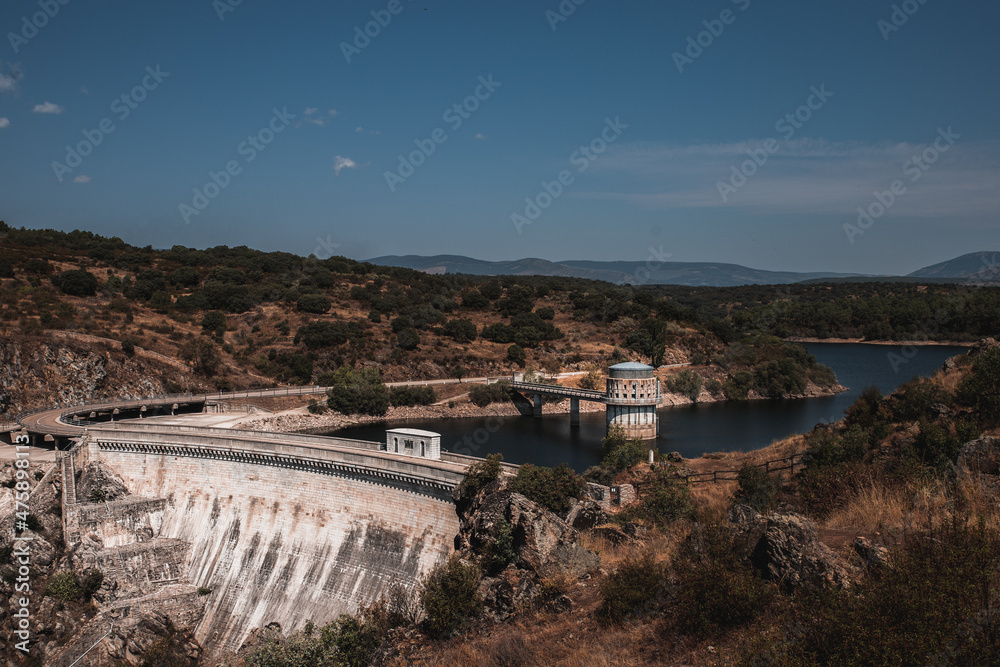 hydraulic power station (Sierra de Madrid, Buitrago del Lozoya, Spain)