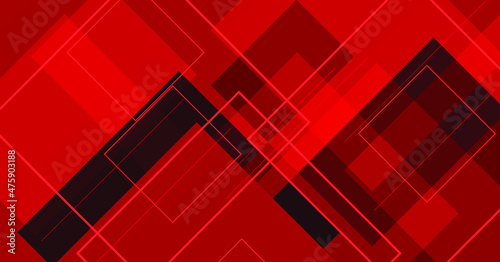 Red abstract background with somes smooth shapes