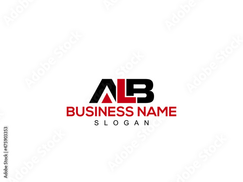 ALB Abstract initial monogram letter logo, alphabet al logo icon design photo