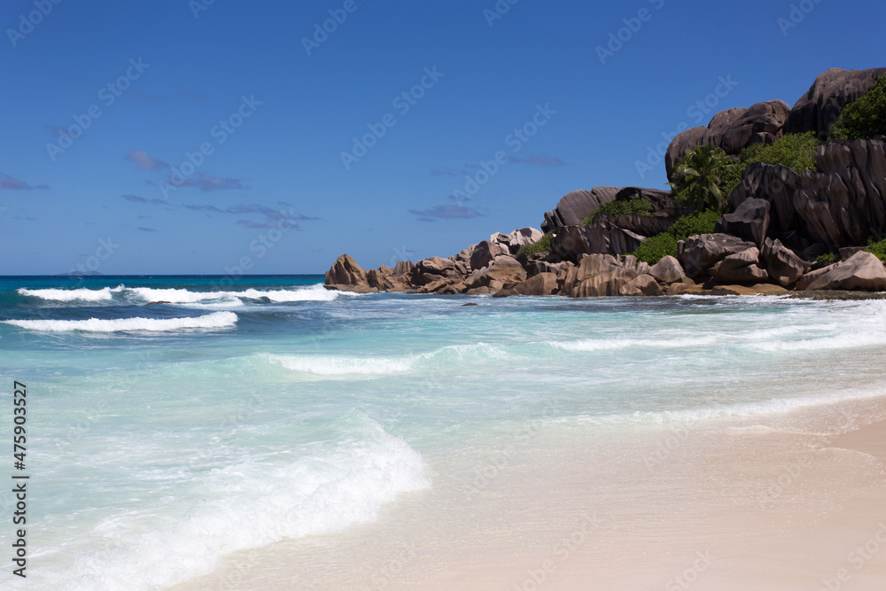 The tropical paradise beach view The tropical paradise beach view