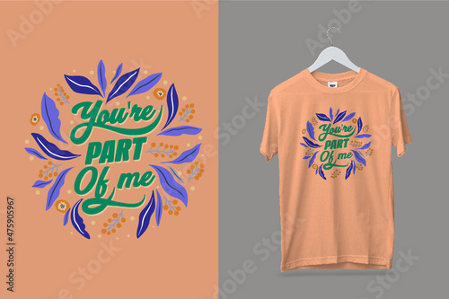 Typography t shirt design