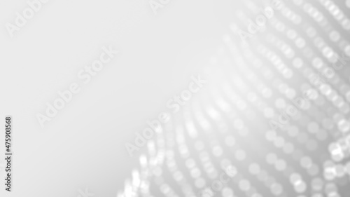 Dot white gray wave light technology texture background. Abstract big data digital concept. 3d rendering.