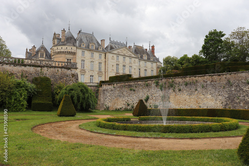 Pays de la Loire - Sarthe - Parc du château du Lude et façade Est du chateau